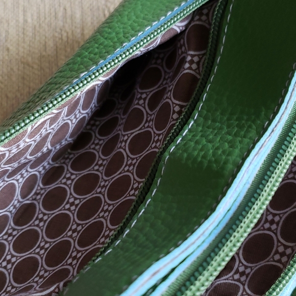 Lime Green & Blue MSC Main Street Collection Purse - Picture 5 of 8